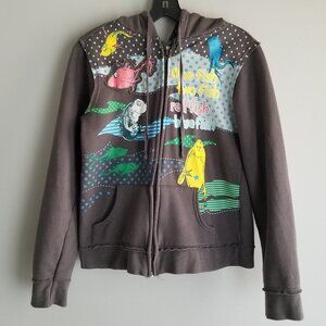 Dr Seuss Zippered Hoodie Jacket Size L